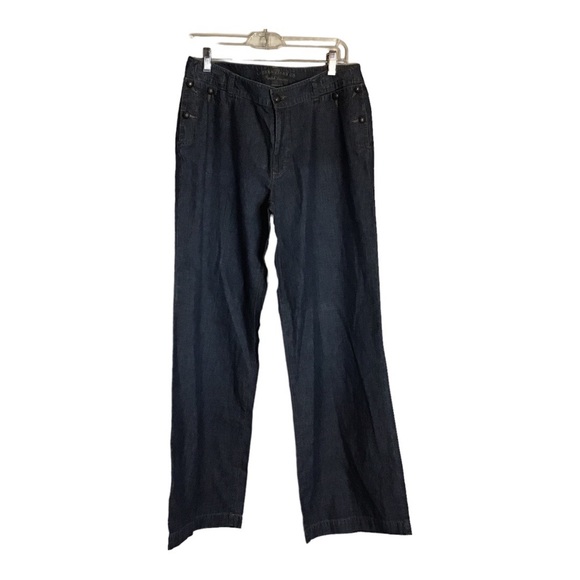Ralph Lauren Dark Blue Lightweight wide leg sailor front pocket size 8 EUC - Picture 1 of 11